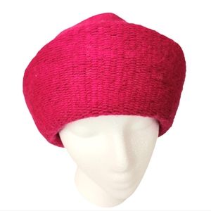 Nordstrom Pink Knit Hat Vintage